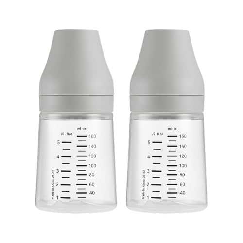 Image of Spectra Baby Wide Neck Baby Bottles for Breast Milk, Pack of 2 | BPA-Free Wide Neck Bottles Compatible with Spectra Wide Neck Breast Shields & Electric Breast Pumps for Storage