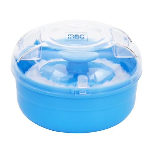 Mee Mee Soft Feel Powder Puff with Box Holder Container for New Born and Kids | Gentle Touch for Your Little One’s Skin | BPA-Free | Talcum Powder Container | Portable Baby Grooming Puff Case (Blue) Mee Mee Soft Feel Powder Puff with Box Holder Container for New Born and Kids | Gentle Touch for Your Little One’s Skin | BPA-Free | Talcum Powder Container | Portable Baby Grooming Puff Case (Blue)