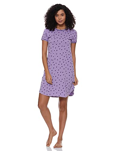 Image of A.T.U.N. (ALL THINGS UBER NICE) Womens Printed Cotton Round Neck Knee Length Regular Dress