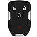 KEYALL 2 Pack 4 buttons Remote Control Car Key Fob 2017-2019 Fit for GMC Acadia 2.5L,2017-2019 Fit for GMC Acadia 3.6L HYQ1AA,2AOKM-G1AA,13584512