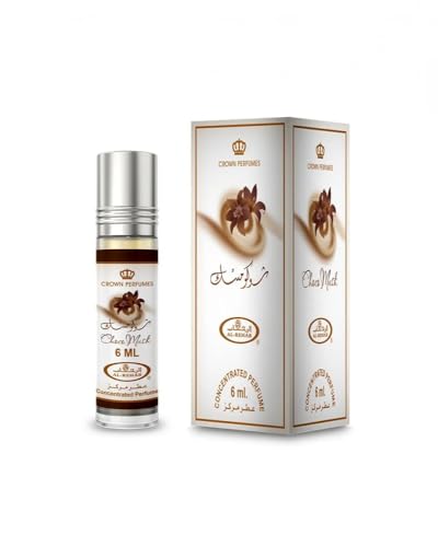 Aceite de perfume de almizcle Choco Al-Rehab fragancia concentrada roll-on pack de 6 2