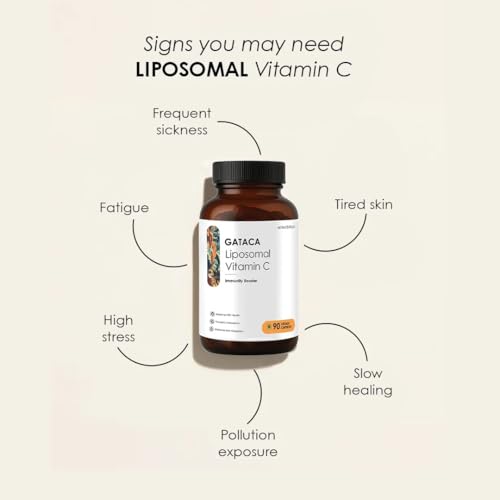 Image of GATACA Liposomal Vitamin C | High Bioavailability | Immunity | Better Skin & Iron Absorption | 90 Vegan Capsules