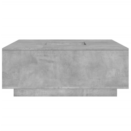 Table basse gris béton 100x100 cm pour remplacer votre table basse étroite - 8