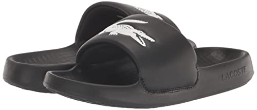 Image of Lacoste Women's Serve Slide, Black /White, 10