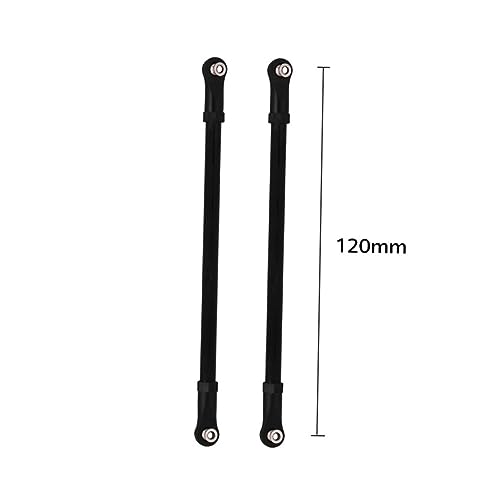 Varilla de tracción RC 1/10 Anneome y tirante de varillaje para coche trepador negro 3