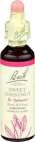 Bach Original Flower Remedies, Sweet Chestnut - Be Optimistic - Natural Homeopathic Flower Essence for Emotional Balance - Vegan, Gluten Free, Sugar Free - 20mL Dropper