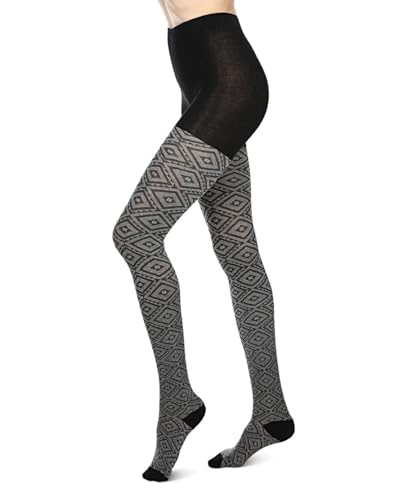 Image of MeMoi Diamond Cut Cotton Blend Sweater Tights