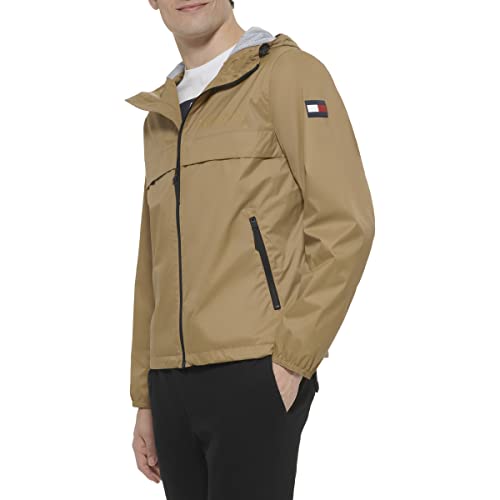 Image of Tommy Hilfiger Men's Simple Hooded Rain Jacket