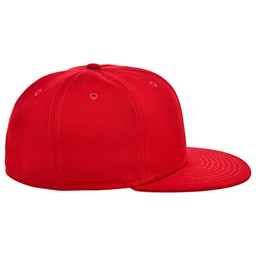 Image of Lids Blank Premium Full Court w /Colored Under Visor Fitted Cap