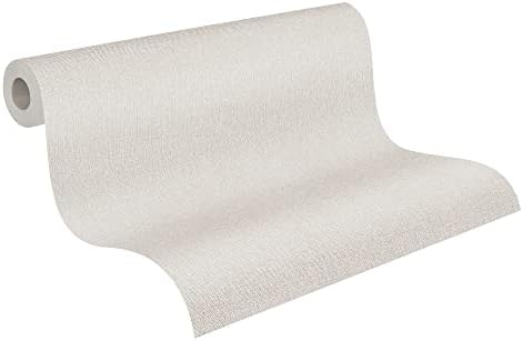 Livingwalls Vliestapete Hygge Tapete Uni 10,05 m x 0,53 m creme 