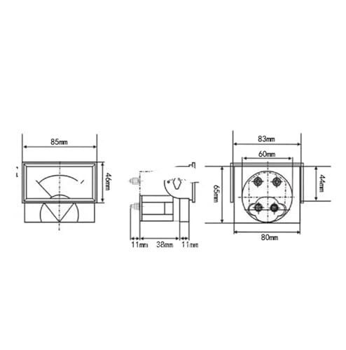 Voltmètre 69C17 idéal pour tableau de contrôle électrique 100 kV - 3