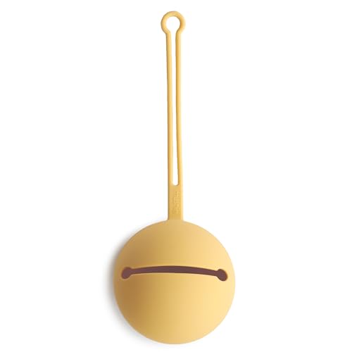 Image of mushie Silicone Pacifier Holder Case (Daffodil)