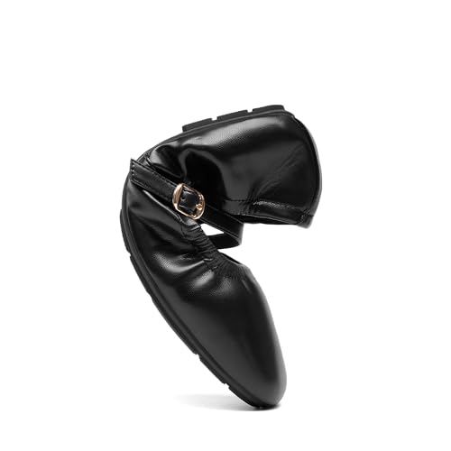 DREAM PAIRS Women's Ballet Flats Foldable Square Toe Mary Jane Flats Comfortable Slip On Dress Shoes Business Casual Work Mary Jane Shoes4