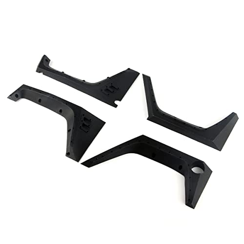 LCX Racing 1/10 RC Crawler Auto Nylon Schmutzfänger Fender Flare für Axial SCX10 II Wranger Body (4 Stück), Upgrades Parts Zubehör