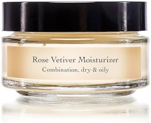 evanhealy Rose Vetiver Moisturizer | Facial Cream for All Skin Types - Lightweight Formula Packed with Antioxidants - Balancing for All Skin Types