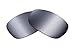 SFx Replacement Sunglass Lenses Compatible for Electric Charge XL 68mm (Non-Polarized Extrm Slv Mirror DrkBlck Pair-SFxEdge)