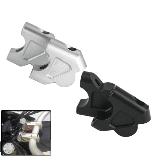 Abrazadera extensora de manillar CNC con acabado premium para moto GS 2