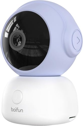 Boifun Add-On Camera for Baby 2TM, 2K WiFi Baby Monitor with 360° Rotation, Motion & Cry Detection, Auto-Tracking, Temp & Humidity Sensor, Night Vision, 2-Way Audio, App Compatible