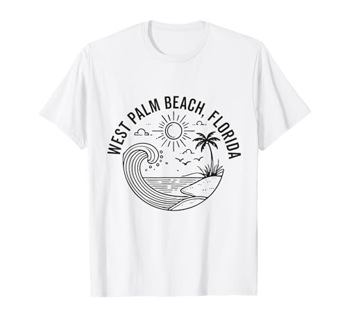 West Palm Beach Florida Souvenir FL Urlaub Herren Damen T-Shirt