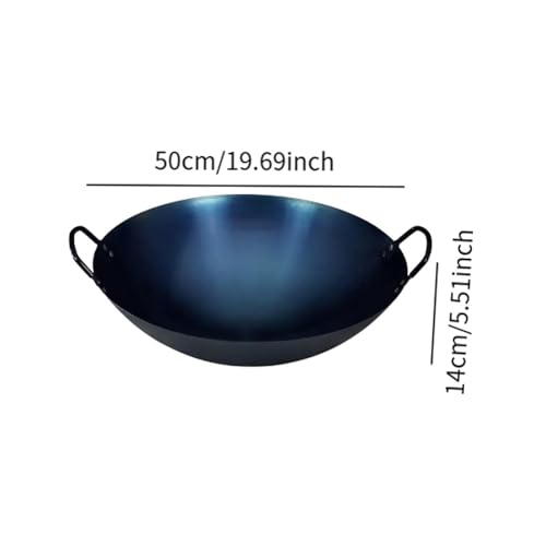 Wok de hierro tradicional sin recubrimiento 50 cm miniatura 2