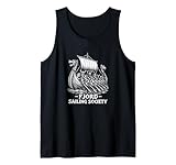 Sociedad de Vela del fiordo Historia vikinga Divertida Crucero por Noruega Camiseta sin Mangas