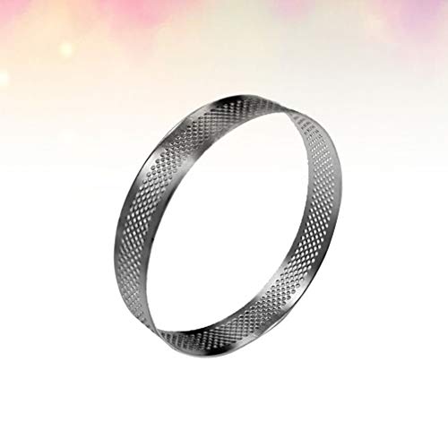 Cabilock Circle Tart Ring Round Baking Tin Non-Stick Coating Strong Stainless Steel for Pies - Image 2
