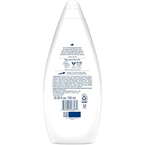 Dove Body Wash Hydrate 4-Pack – Moisturizing Cleanser for Smooth, Soft Skin, 25.3 Oz Ea