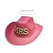 Wedding Party Cowgirl Hat for Bridal Large Brim Role Play Cowboy Fashion Music Festival Bachelorette Party Cap Sun Hat
