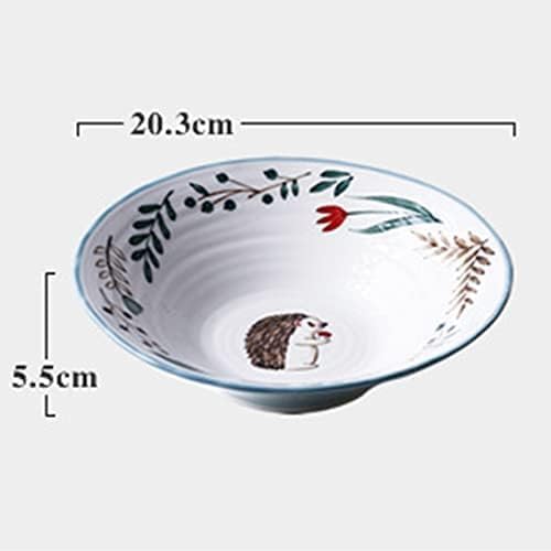 Ramen Schüssel, japanische Vintage Schüssel für Suppe, Udon Nudeln, Salat, Persönlichkeitsdesign