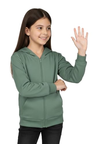 Kız Çocuk Fermuarlı Kapüşonlu Sweatshirt BGL-ST05276