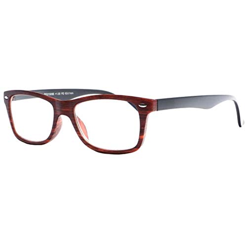 Lunettes de lecture bois marron et noir fantaisie classe Orby - Homme Cover