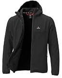 Höhenhorn Alpberg - Chaqueta softshell ligera para hombre, chaqueta de ocio al aire libre, chaqueta de transición, Negro, L