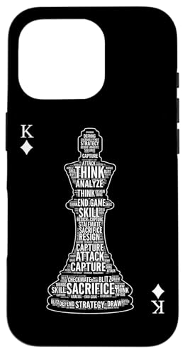Chess King Strategy �^�C�|�O���t�BT�V���c �v�z�ƃA�p�����p �X�}�z�P�[�X iPhone 16 Pro �p