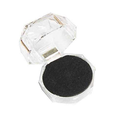 Hotaluyt Einfach Entwurf Acryl Tranparent Kleine Box Portable Ring Ohrring Polygon Schmuck-Box Schmuck-Zubehör Cover