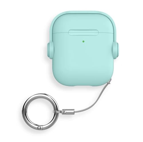AirPods ワイヤレスイヤホン ミントグリーン Amazon | Airpods ケース 安全ロック付き 耐衝撃 エアーポッズ