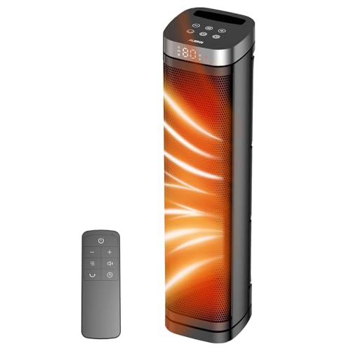 1500W Ceramic Heater, Remote, 3 Modes, 70° Oscillation