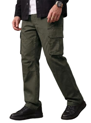 Image of Amazon Brand - INKAST Men Multi-Pocket Cargo Pants Casual Fit Trousers Stylish Cargo Trousers