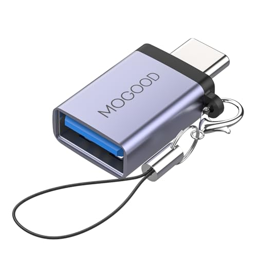 MOGOOD Adapter USB C auf USB 3.0, USB-C Stecker auf USB 3.0 Buchse Adapter, Thunderbolt 4/3 auf US B-3 A dapter f&uuml;r MacBook Pro, Air, Chromebook, Pixelbook, Microsoft Surface, Samsung Galaxy und mehr