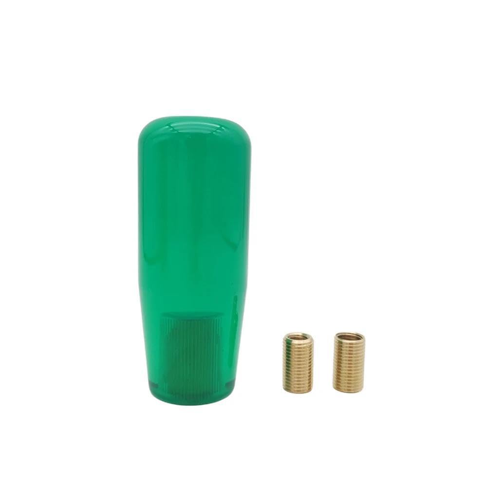 HYASDBWE Marble Style 20/15/10CM Gear Shift Knob Acrylic Shifter Knobs Stick Shift Knobs with 3 Adapter for Manual Car Gear Shifter Parts(Green,10CM)