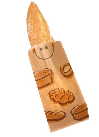 TODOKRAFT 125 Bolsas bocadillos papel colegio y restaurantes, para productos de bollería, piezas de fruta y alimentos en general.