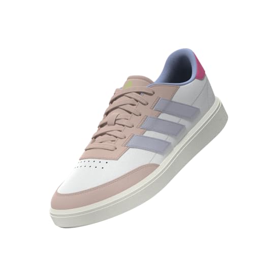 حذاء تنس كورتبلوك للنساء من اديداس - لون أبيض (فوت وير وايت)/ رمادي (داش جري)، مقاس 44