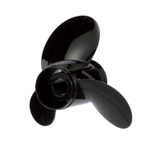 Image of Quicksilver Black Diamond 3-Blade Aluminum Propeller for Mercury and MerCruiser Engines