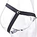 Male Portable Flat Protection Cage with Waist Belt, Special Negative Inverted Cage Set for Sissy Men 3234 -USXA03 (White)