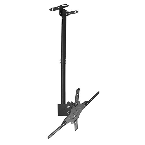 Soporte de montaje extra largo para televisor: soporta pantallas de 32 a 55 pulgadas, distancia de agujero de 400 x 400 mm, dos métodos de instalación, compatible con monitores LCD