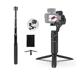 INKEE Falcon Plus 3-Achsen-Gimbal-Stabilisator mit erweiterbarer Einbeinstativ-Unterstützung Media Mod für GoPro 10/9/8/7/6/5, Anti-Shake Wireless Control Handheld Gimbal
