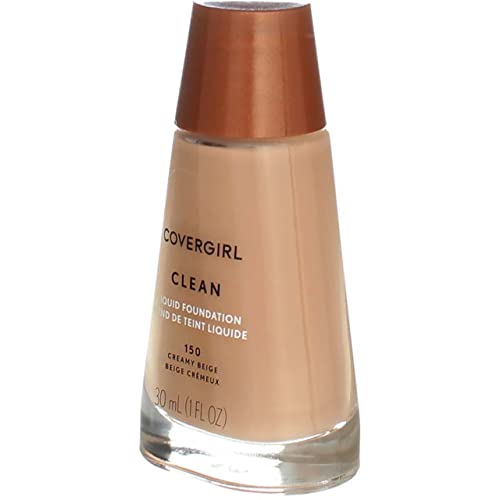CoverGirl Clean Foundation, Normal Skin, Creamy Beige 150