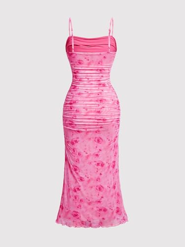 Image of GORGLITTER Women's Floral Spring Summer Wedding Guest Dress Bridal Shower Cocktail Tea Party Beach Midi Sun Dress 2026