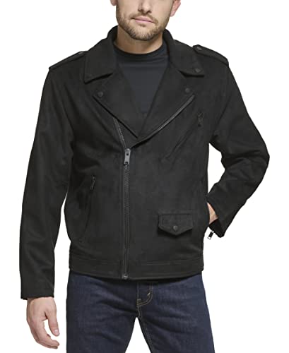 DKNY Men's Modern Motorcycle Jacket