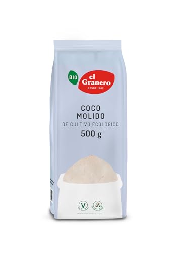 El Granero Integral - Harina de Coco BIO - 500 g - Rica en Fibra y Baja en Carbohidratos - Mejora la Digestión - Estimula el Funcionamiento del Sistema Inmune - Apta para Veganos