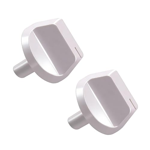 2Pcs WJ12X24802 Air Conditioner knobs Compatible with GE Air Conditioner Parts,White Appliance Knobs fit for GE Window Air Conditioner(fit for AHV05LYQ1, AHV05LYW1,QHU05LYW1)